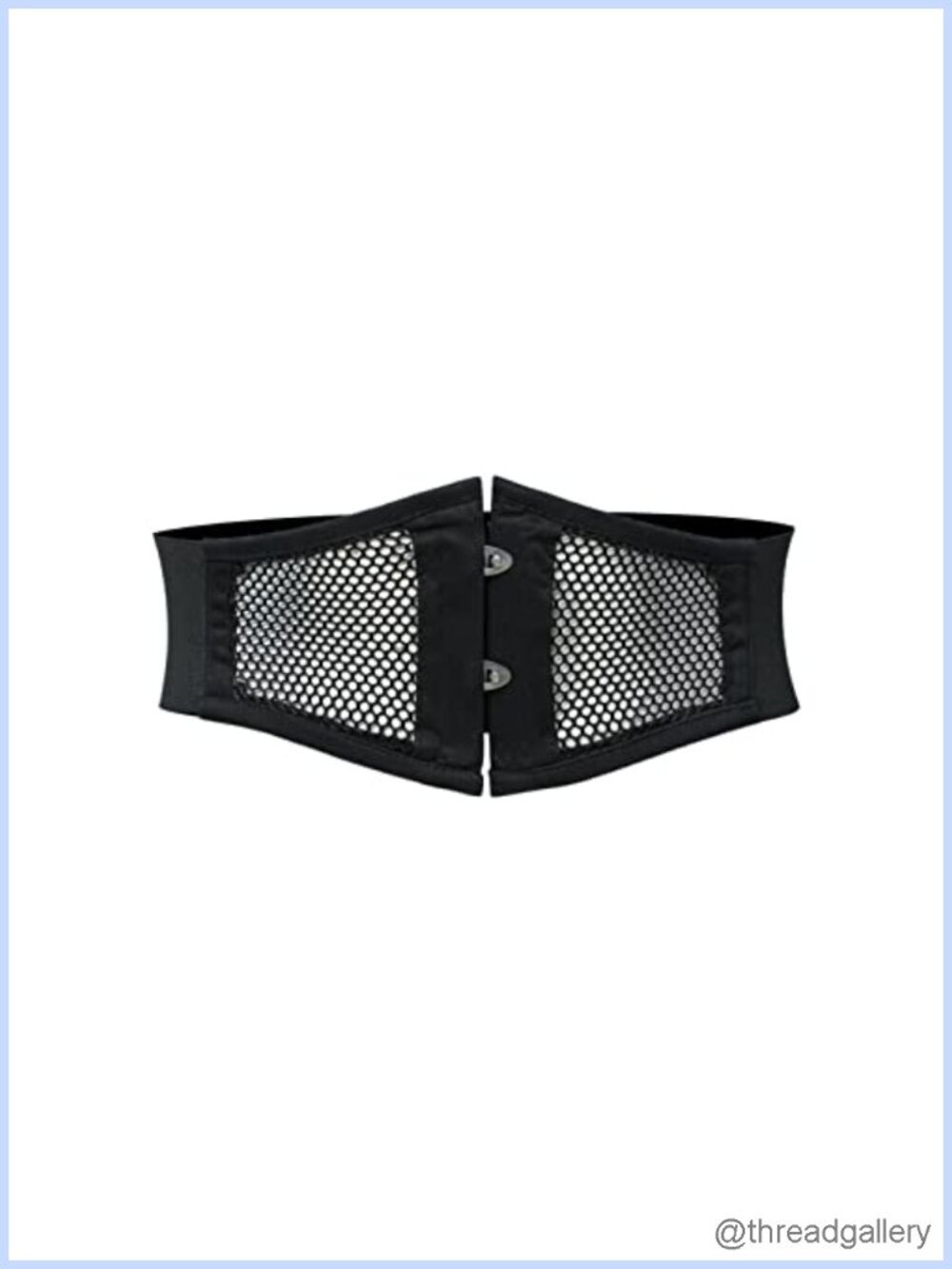 Mesh Cotton Waspie Corset Belt Waist Cincher Wide Band Stretch